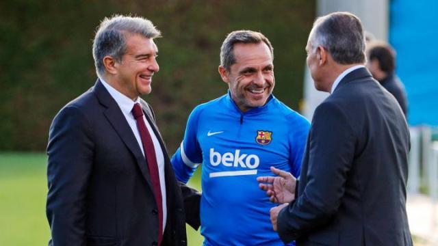 开云体育app-拉波尔塔:和科曼关系很好 哈维迟早会回巴萨执教